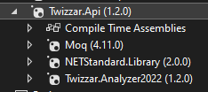 Project with TWIZZAR.Api installed